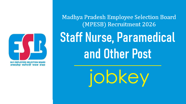 MPESB Group 5 Various Post Online Form 2026-jobkey